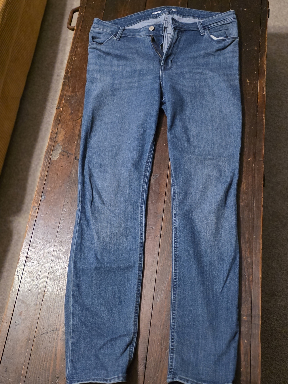 Classic Women's Blue Straight-Leg Jeans